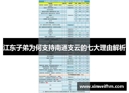 江东子弟为何支持南通支云的七大理由解析